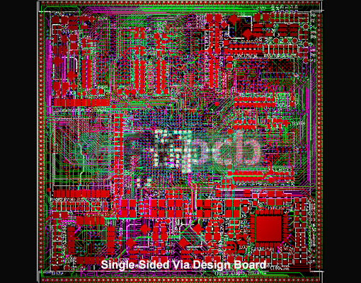 8-layer Single-Sided Via PCB Design