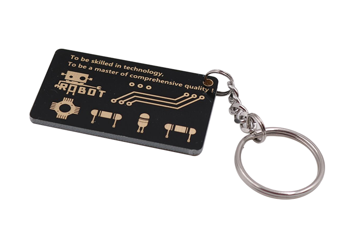 Small PCB Ruler with Keychain插图